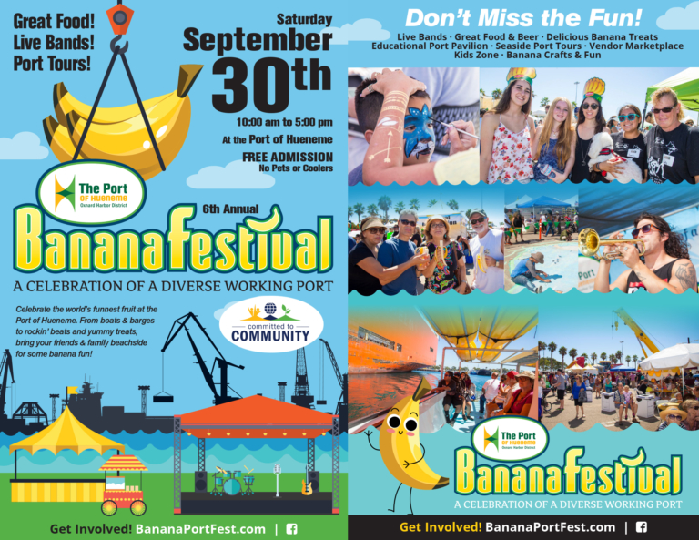 Port of Hueneme Save the Date Banana Festival September 30